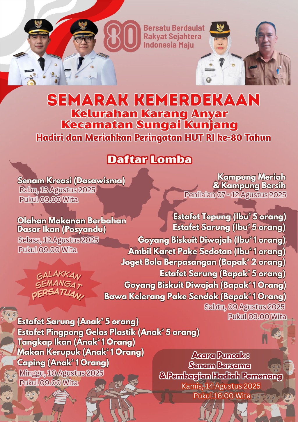 Semarak Kemerdekaan RI ke 80 tahun 2025