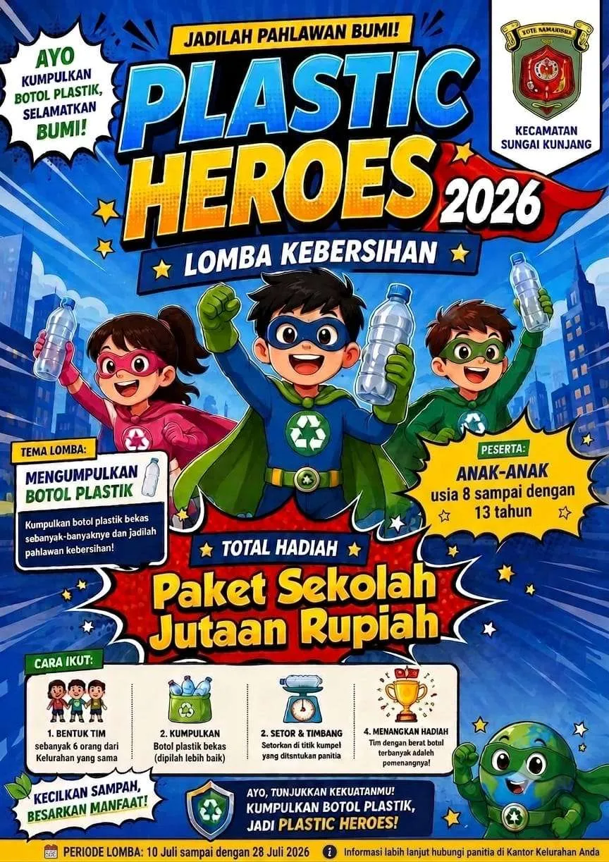 Plastic Heroes 2026: Ajak Anak-Anak Menjadi Pahlawan Lingkungan Melalui Pengumpulan Botol Plastik
