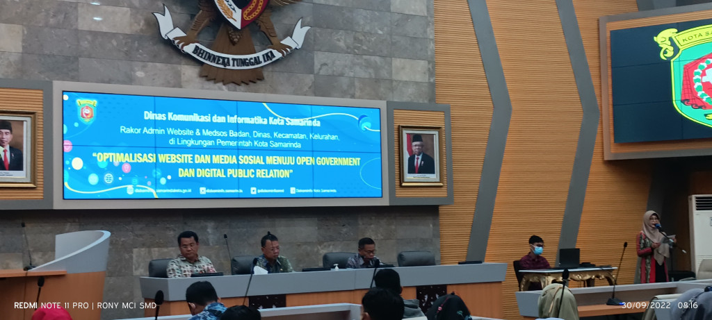 Rapat koordinasi admin website & medsos Badan, Dinas, Kecamatandan kelurahan