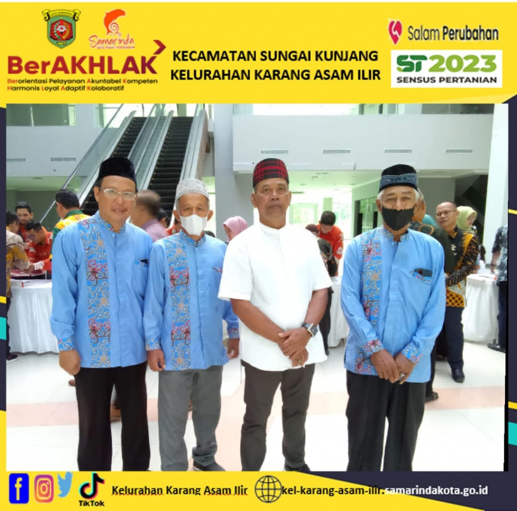 Lurah Karang Asam Ilir bersama seluruh Ketua RT Se Kelurahan Karang Asam Ilir menghadiri Halal Bihalal Pemerintah Kota Samarinda