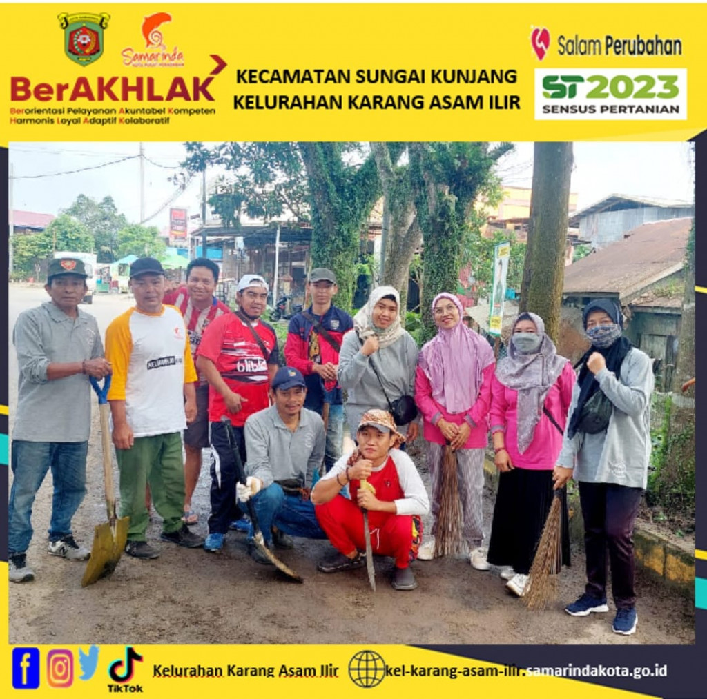 Gotong Royong Massal Se Kecamatan Sungai Kunjang di Kelurahan Loa Buah