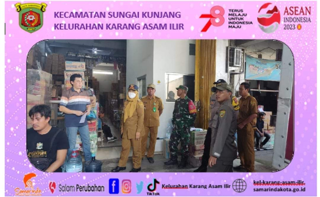 Monitoring lapangan sepanjang pasar kedondong