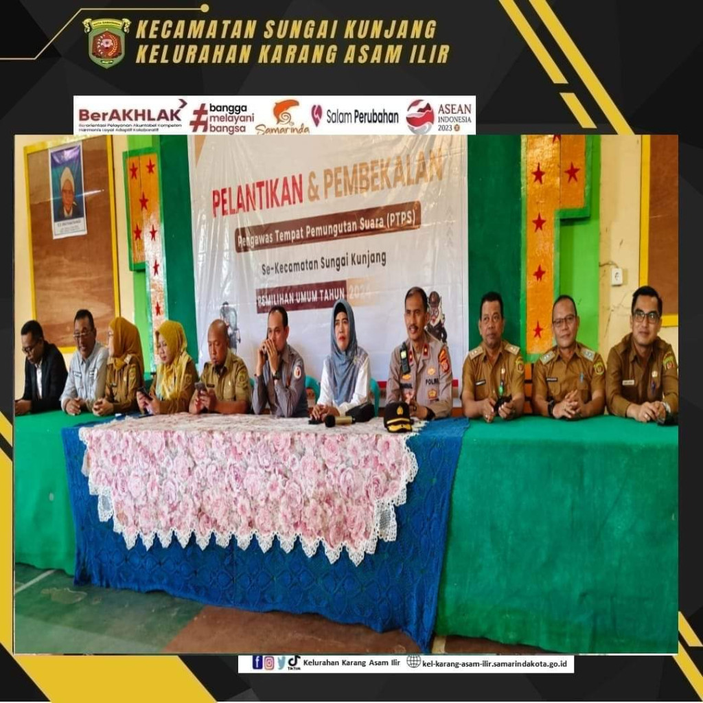 Pelantikan dan Pembekalan Pam TPS Se-Kecamatan Sungai Kunjang