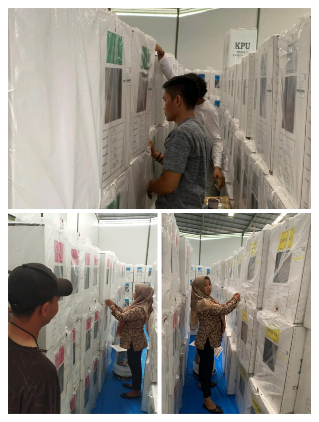 Pemasangan Segel Kotak Suara