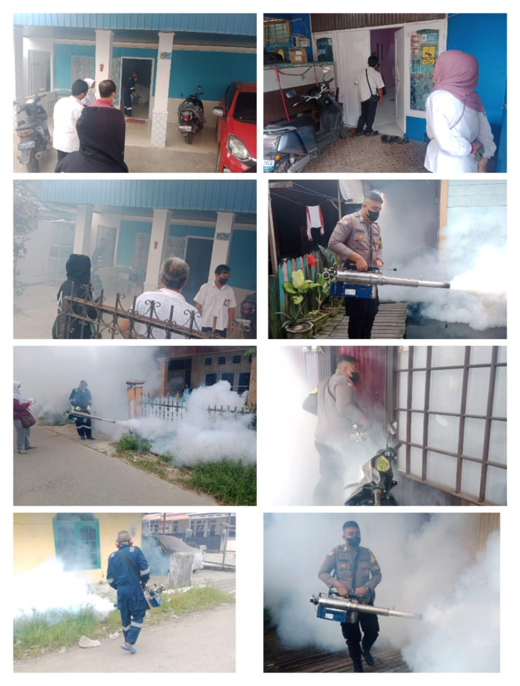 Kegiatan Fooging di Wilayah RT. 17 Kelurahan Karang Asam Ilir