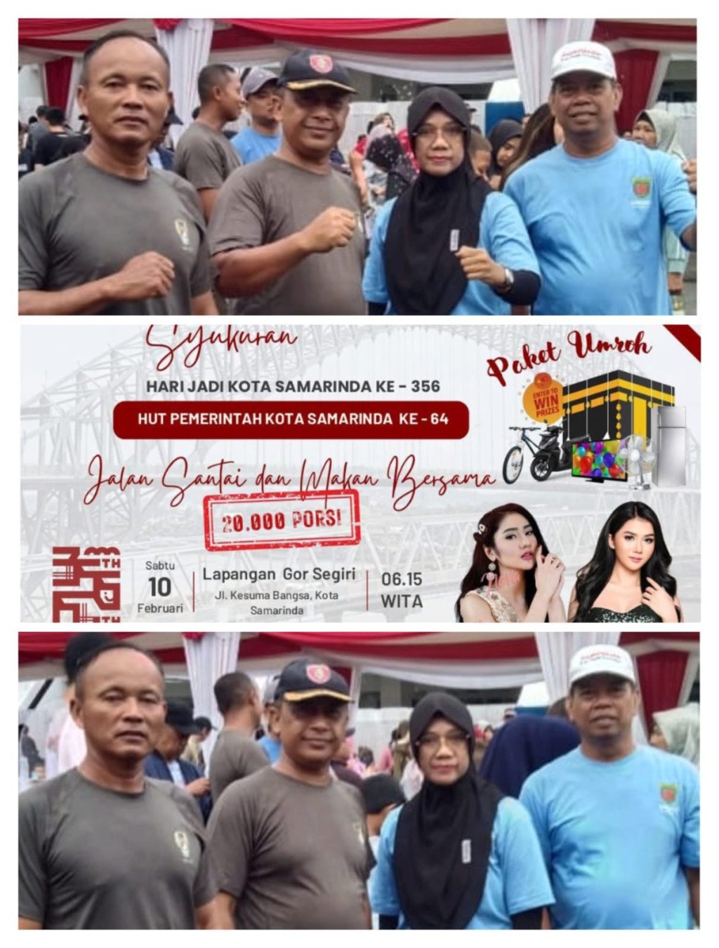 Jalan Sehat dan Makan Bersama Memperingati HUT Pemerintah Kota Samarinda dan Hari Jadi Kota Samarinda
