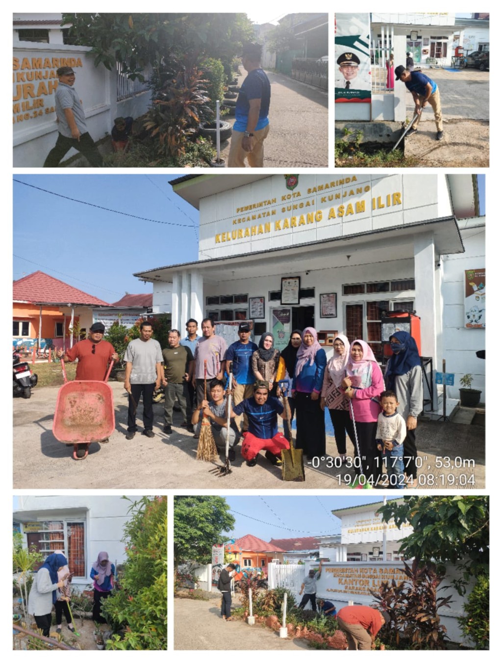 Gotong Royong Rutin Kelurahan Karang Asam Ilir