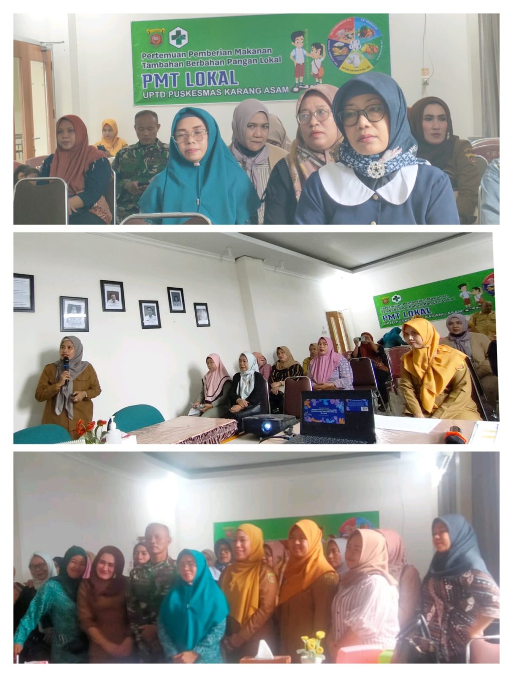 Sosialisasi Kegiatan Penyiapan Pemberian Makanan Tambahan (PMT) Berbasis Pangan Lokal Bagi Ibu Hamil KEK dan Balita Gizi Kurang