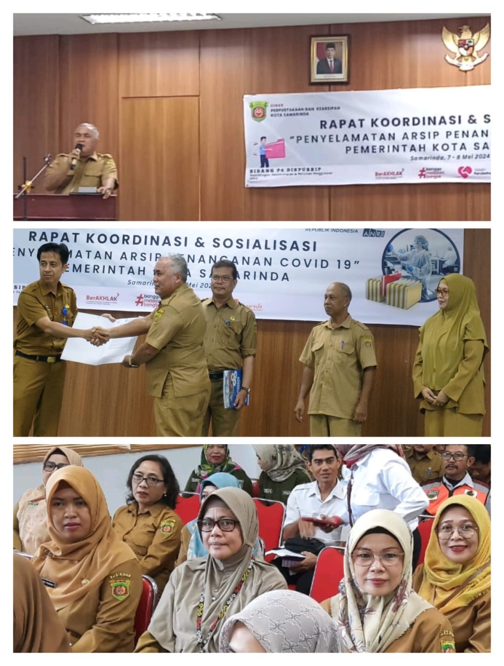 Rapat Koordinasi dan Sosialisasi Penyelamatan Arsip Penanggulangan Covid - 19