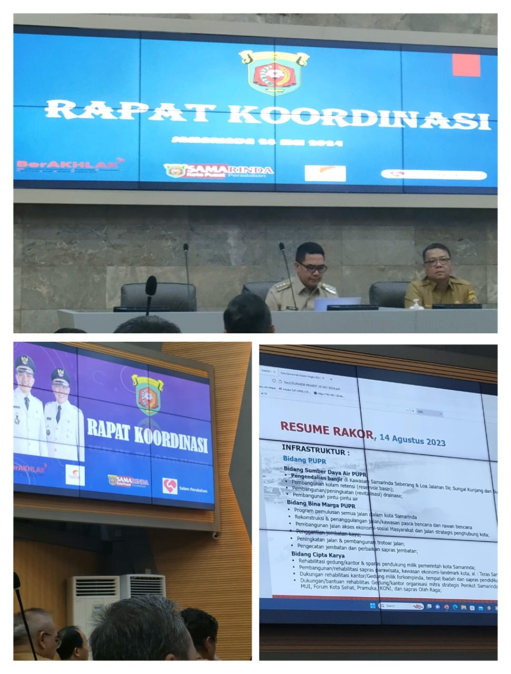 Rapat Koordinasi Yang Dipimpin Oleh Wali Kota Samarinda