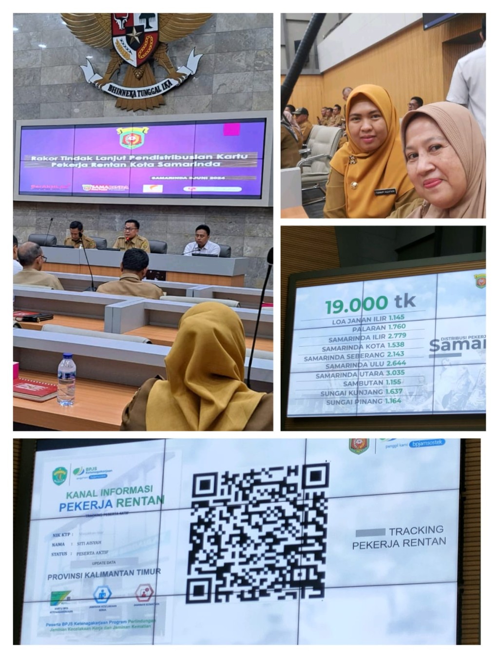 Rapat Koordinasi Tindak Lanjut Pendistribusian Kartu Pekerja Rentan Kota Samarinda