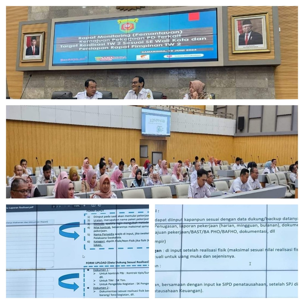 Rapat Monitoring Kemajuan Pekerjaan PD