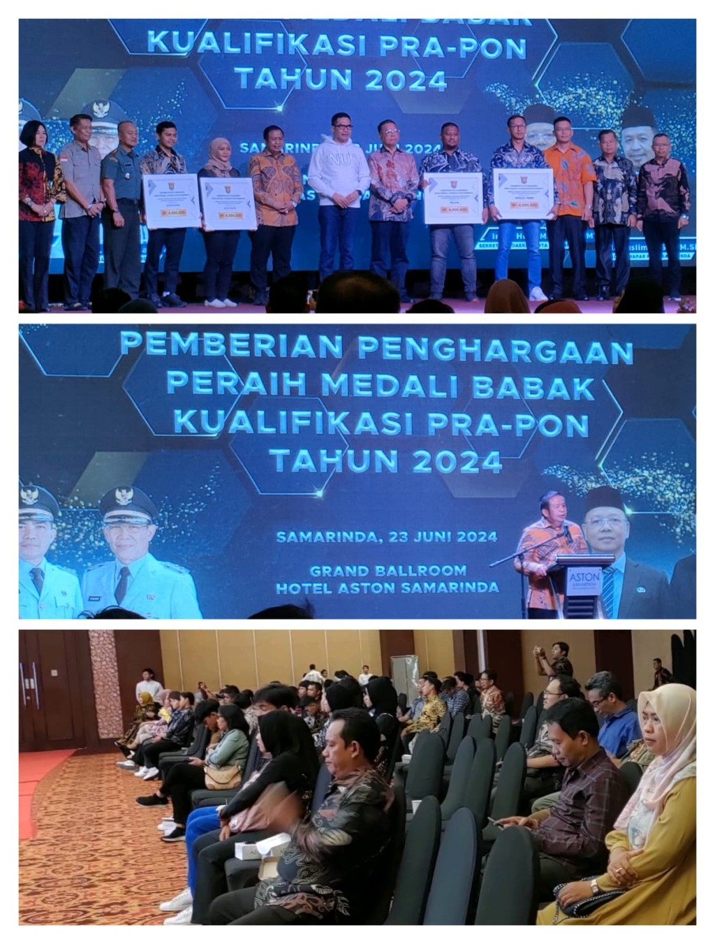 Pemberian Penghargaan Peraih Medali Babak Kualifikasi PRA - PON Tahun 2024