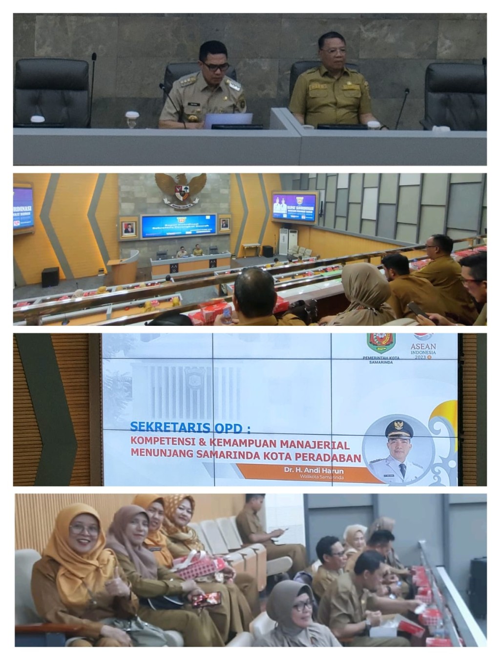 Rakor Sekretaris Perangkat Daerah yang dipimpin walikota Samarinda
