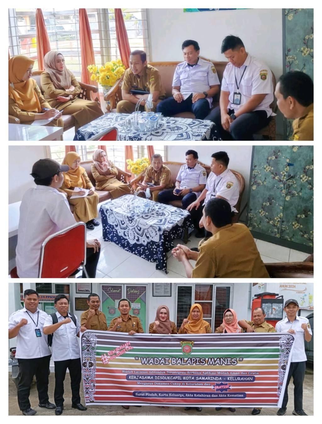 Kunjungan dan Monitoring dar Tim DISDUKCAPIL Kota Samarinda
