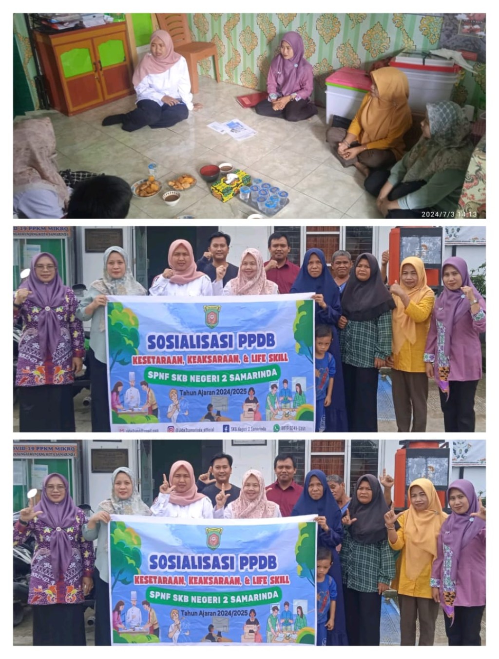 Sosialisasi PPDB Kesetaraan, keaksaraan dan Life Skill SPNF SKB Negeri 2 Samarinda Tahun Ajaran 2024/2025
