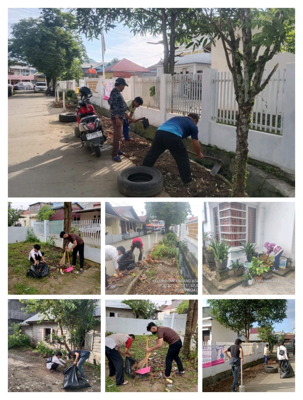 Gotongroyong Pegawai ASN dan Non ASN di lingkungan Sekitar Kantor