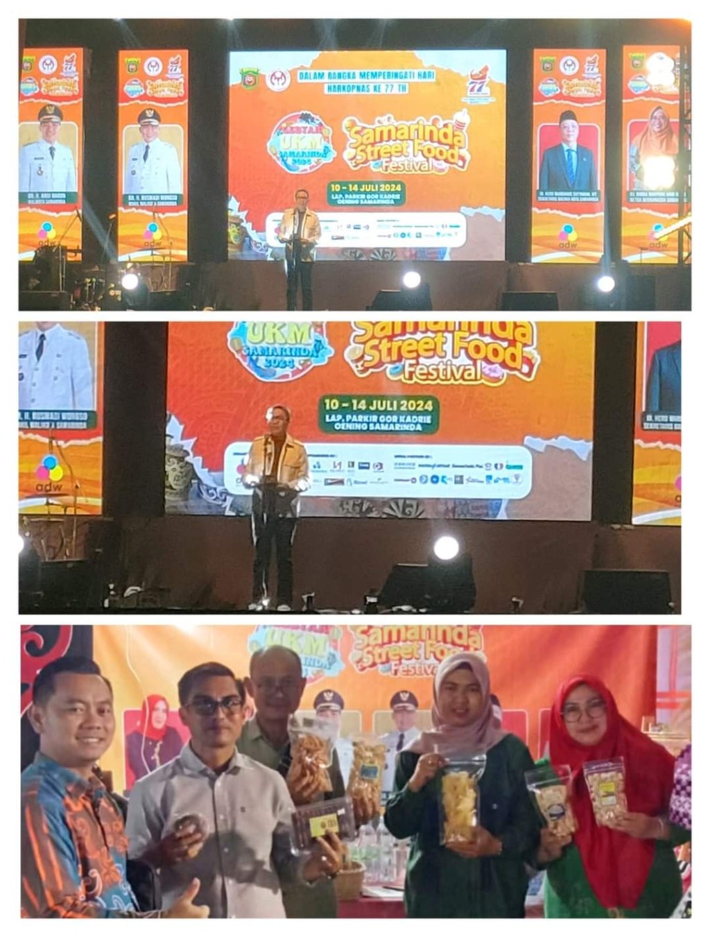 Pembukaan Gebyar UKM Samarinda Street Food Festival 2024