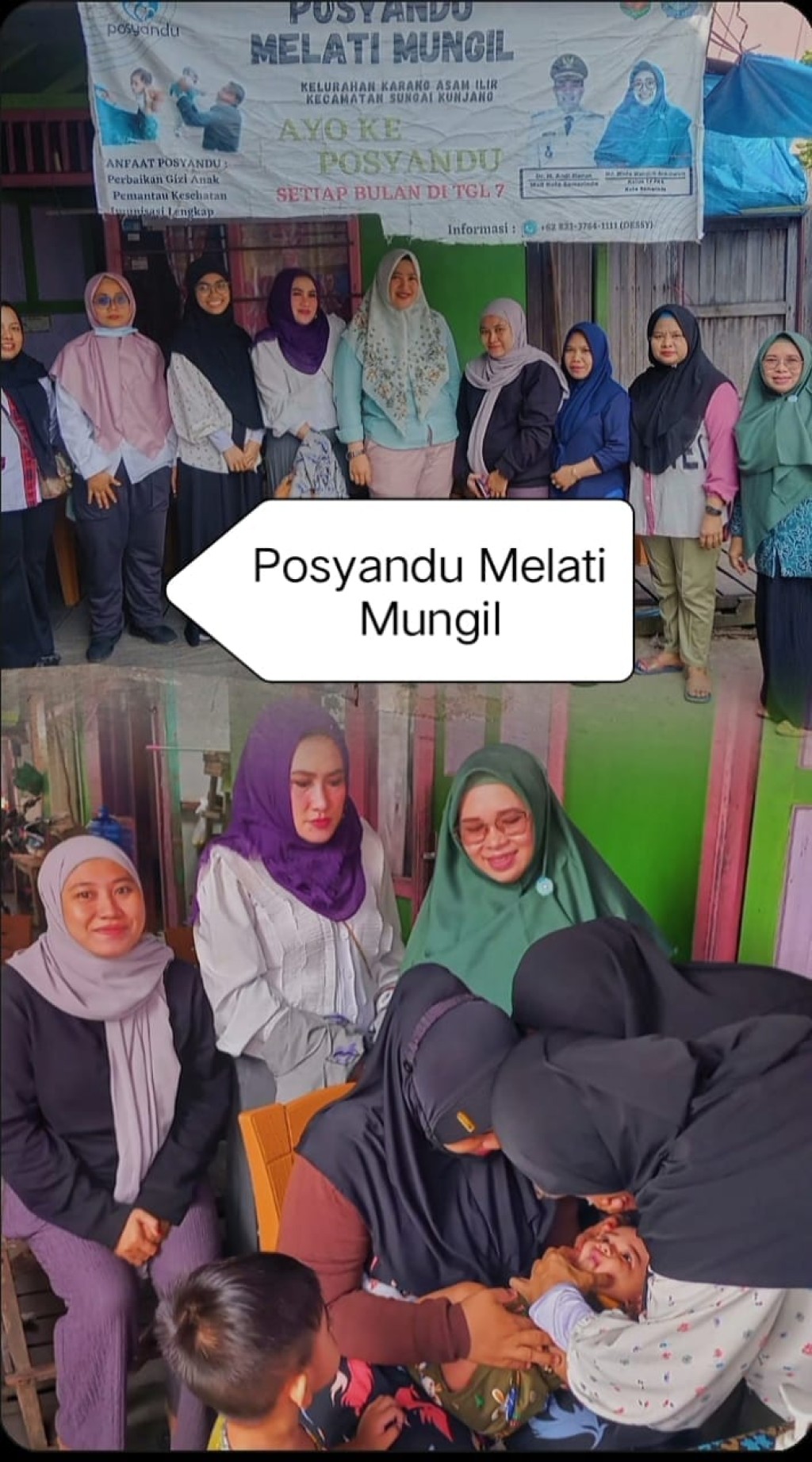 Pekan Imunisasi Nasional (PIN) Polio di Posyandu Suplir, Posyandu At-Taufiq, Posyandu Mungil dan Posyandu Hikmah