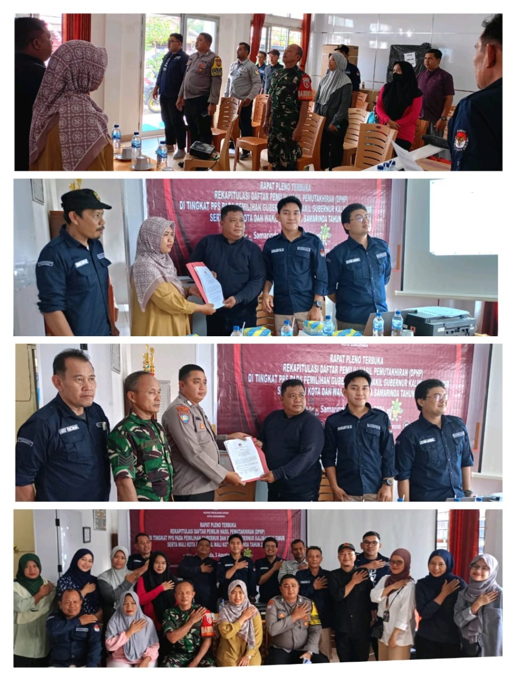 Rapat Pleno Rekapitulasi Daftar Pemilih Hasil Pemutakhiran (DPHP) di Tingkat PPS pada Pemilihan Gubernur dan Wakil Gubernur Kalimantan Timur serta Wali Kota dan Wakil Wali Kota Samarinda Tahun 2024