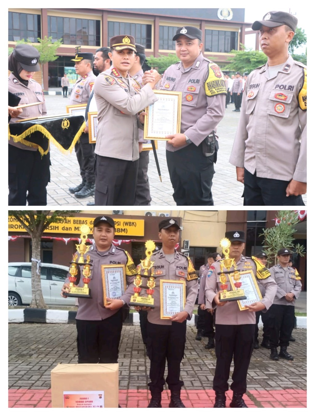 Selamat kepada Bhabinkamtibmas Kelurahan Karang Asam Ilir Bapak Agung Asmara menjadi Juara I Lomba 3 Pilar Jajaran Polda Kaltim Polresta Samarinda
