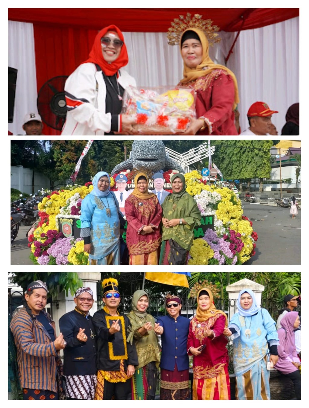 Kecamatan Sungai Kungjang mengikuti Pawai Pembangunan HUT Ke-79 Kemerdekaan RI
