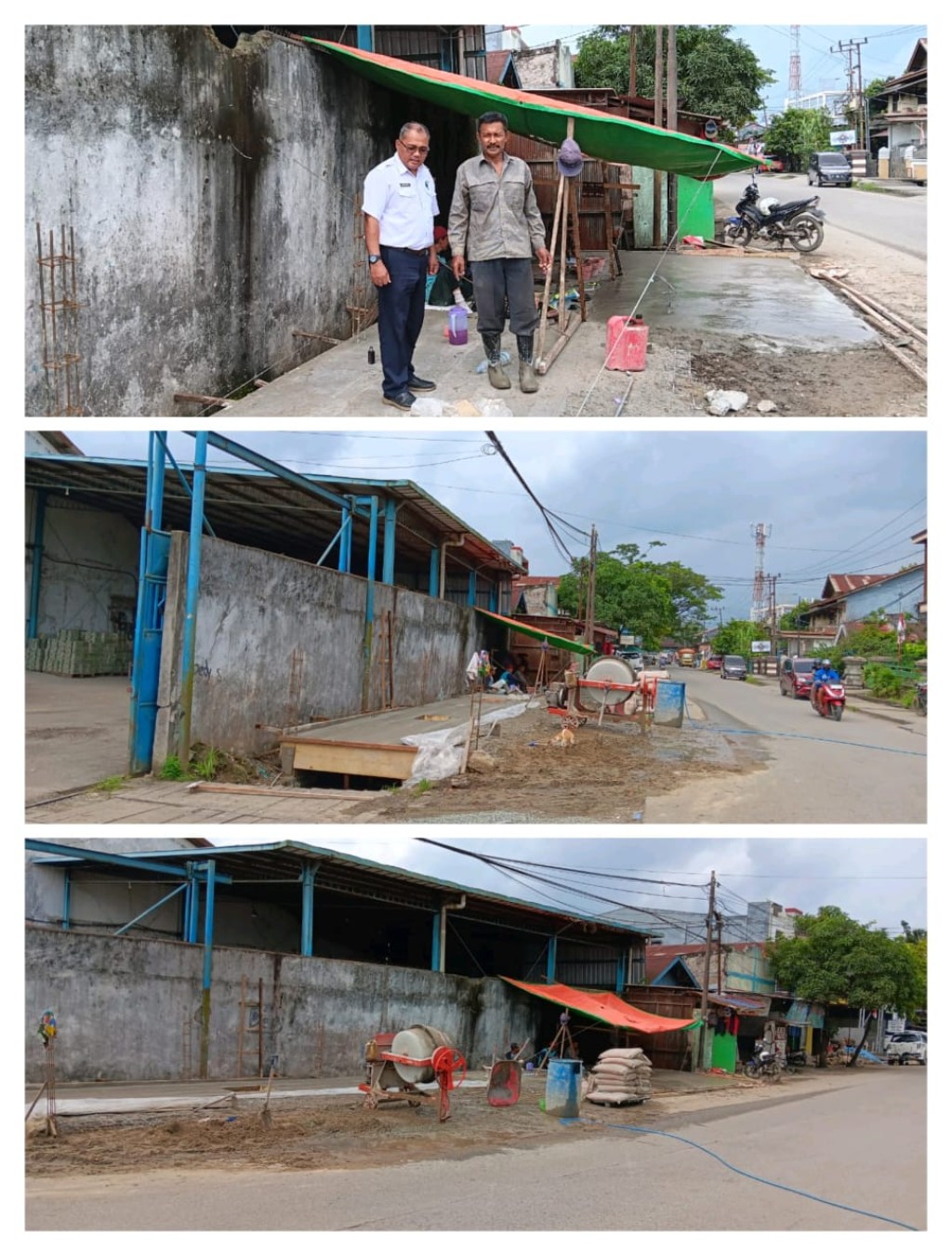 Tindak lanjut hasil koordinasi Kasi Ekobang dan LH Kelurahan Karang Asam Ilir dan Staf Kelurahan bersama Tim PUPR Kota Samarinda