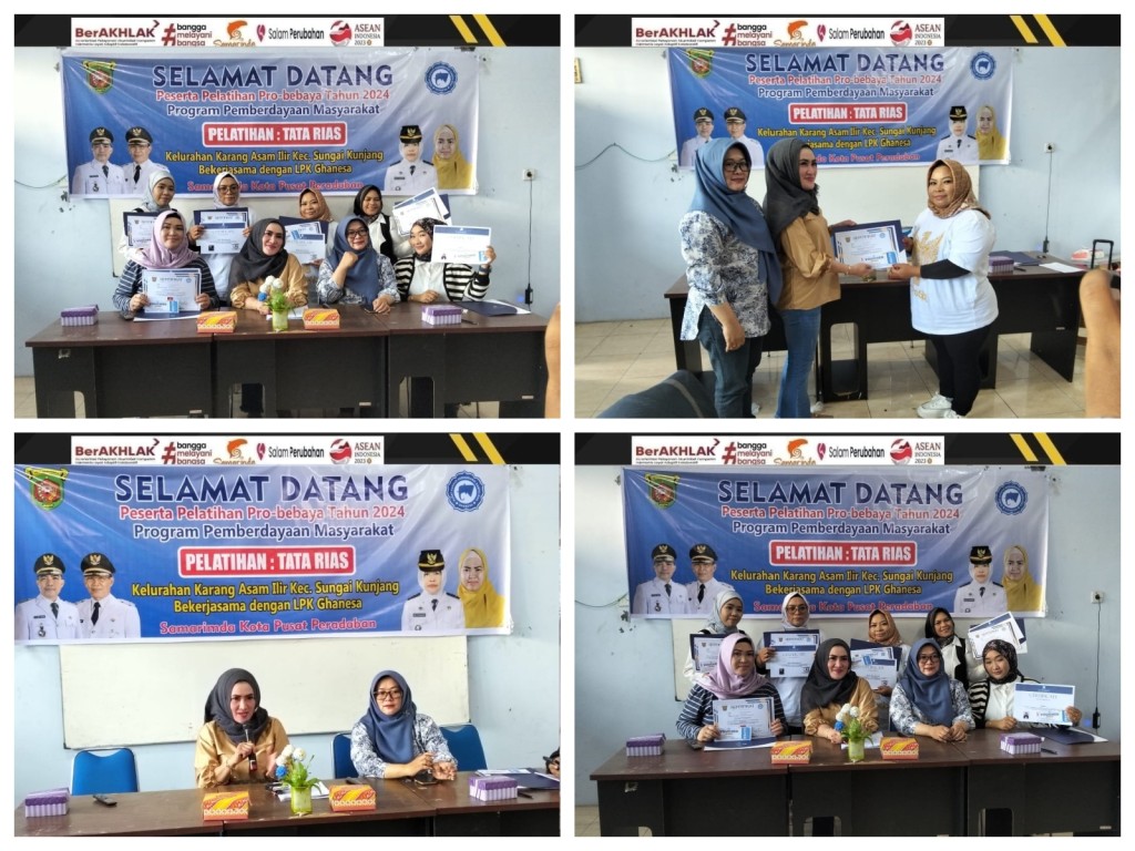 Kegiatan Penutupan Pelatihan Tata Rias Gelombang 2