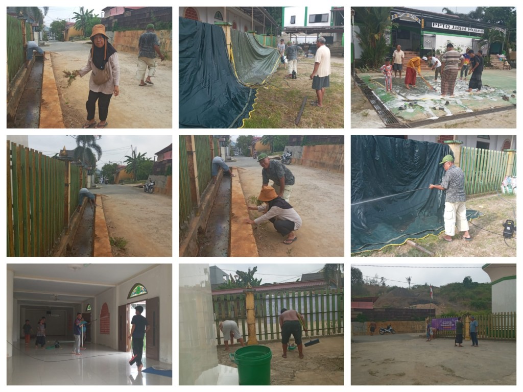 Pelaksanaan Gotong Royong diwilayah RT. 27, 28 dan 29
