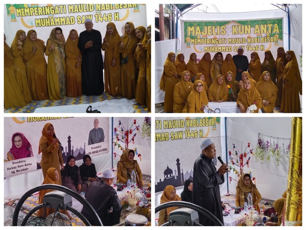 Peringatan Maulid Nabi Besar Muhammad SAW 1446 H Majelis Kun Anta di RT. 32 K