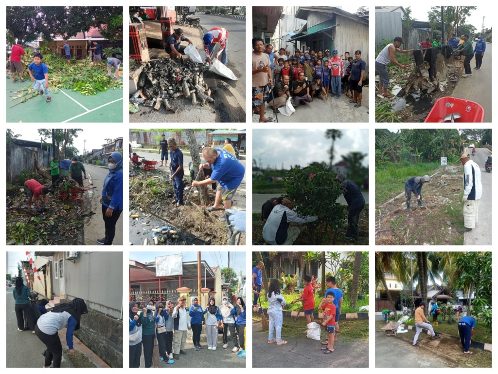 Pelaksanaan Gotong Royong di Lingkungan RT. 19, 20, 23, 24, 25, 26, 27 dan 29