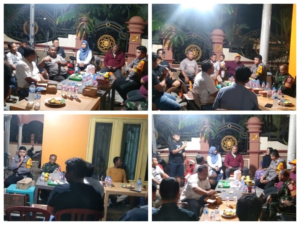 Rapat mediasi antara masyarakat dan PT. Imanuel selaku kontraktor pembangunan jalan di Gg. Rizky terkait adanya rumah yang temboknya retak di Jl. Rapak Indah Gg. Rizky RT. 13