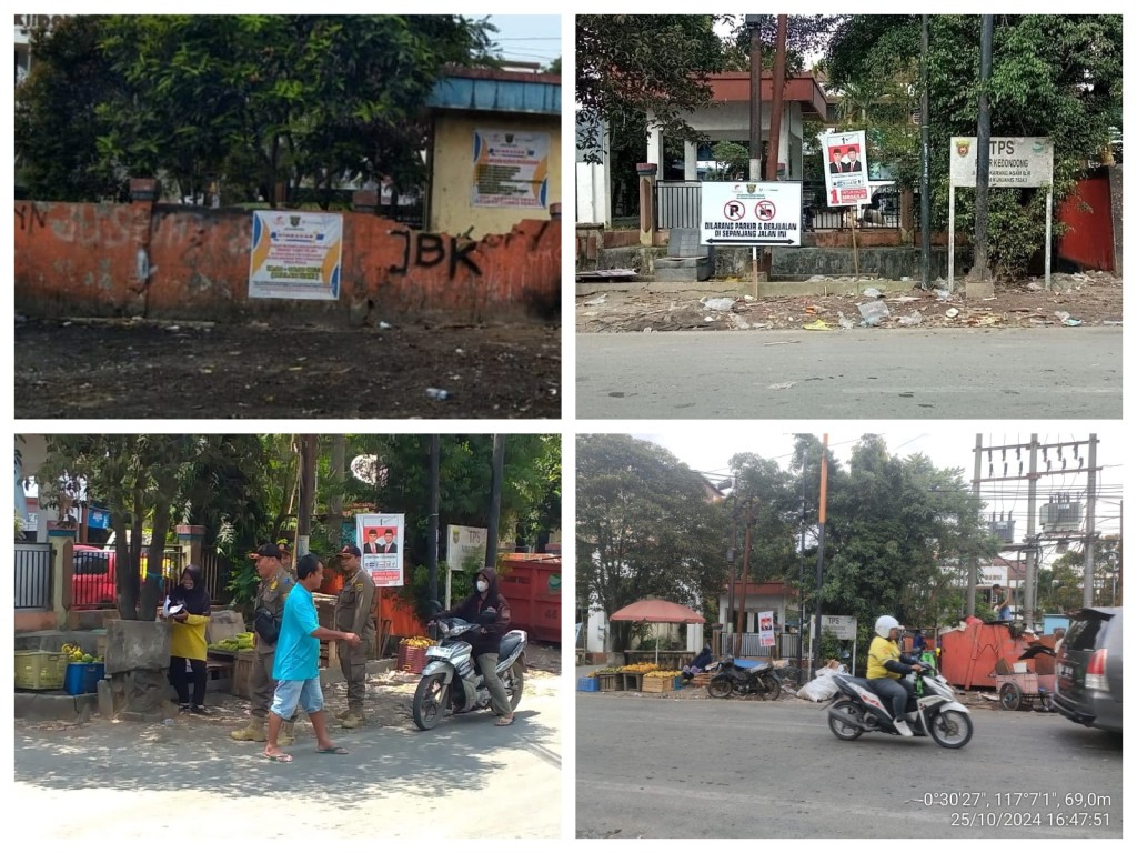 Memberikan himbaun kepada penjual buah untuk tidak berjualan diatas badan jalan/di sekitar area Tempat Pembuangan Sementara (TPS)