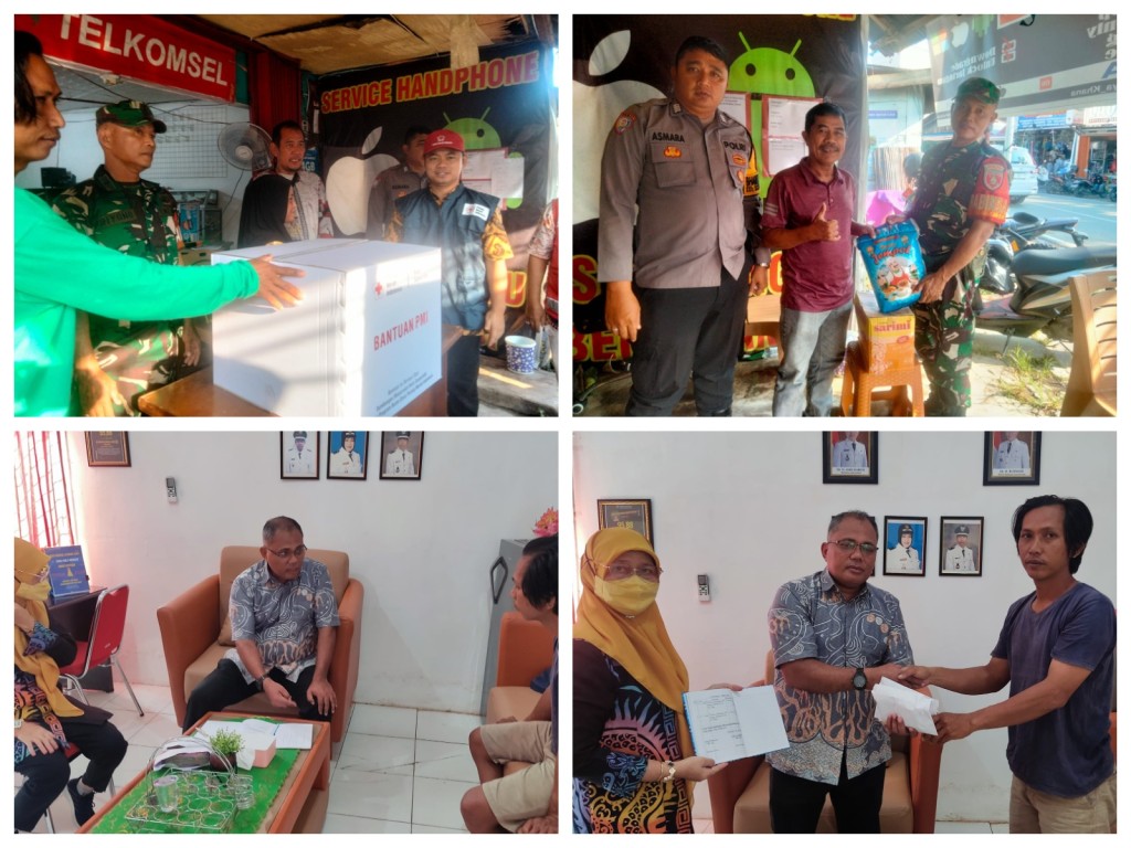 Kelurahan Karang Asam Ilir berkoordinasi dengan Ketua RT. 03, Bhabinkamtibmas Kelurahan, Babinsa Kelurahan serta FKPM Kelurahan Karang Asam Ilir dalam pengumpulan dan penyaluran bantuan/donasi