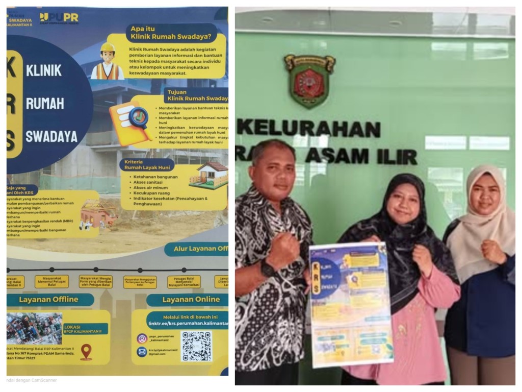 klinik Rumah Swadaya (KRS) dari PUPR-BP2P Kalimantan II