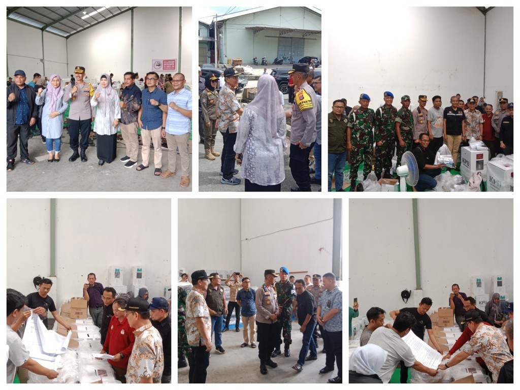 Kunjungan Pemerintah Kota Samarinda dan Jajaran Forkopimda ke Gudang Logistuk KPU Kota Samarinda