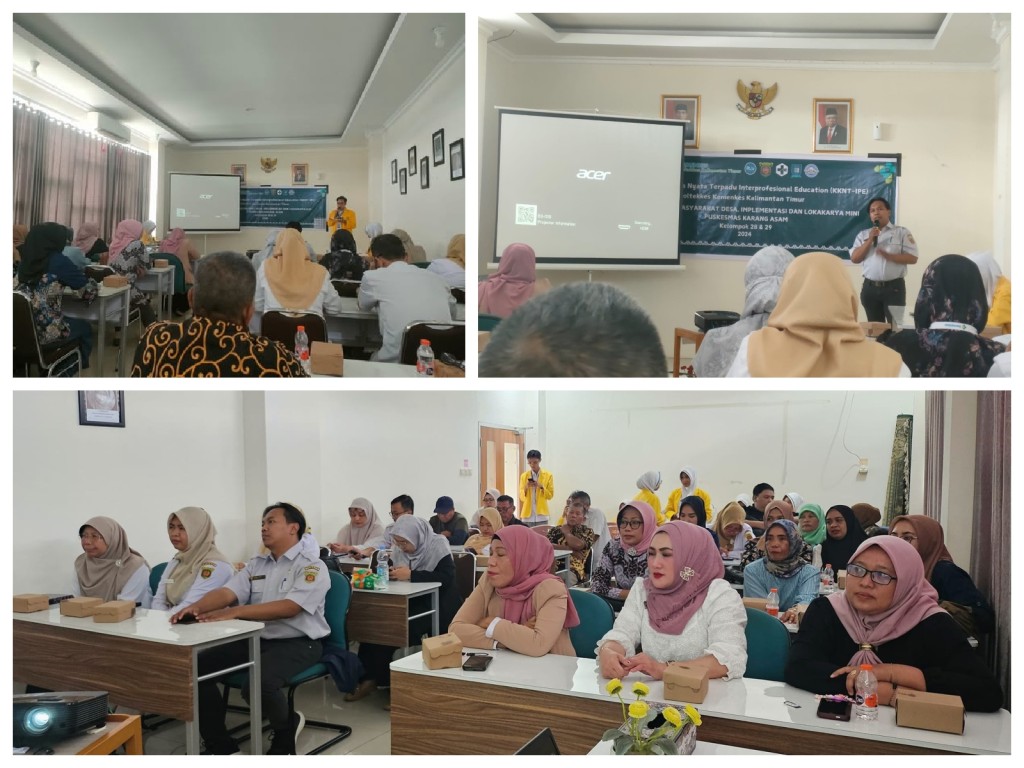 Musyawarah Masyarakat Desa (MMD) Praktik Kuliah Kerja Nyata Terpadu Interprofesional Education (KKNT-IPE) Poltekes Kemenkes Kalimantan Timur