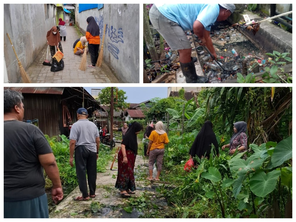 Pelaksanaan Gotong Royong di RT. 14 dan 30