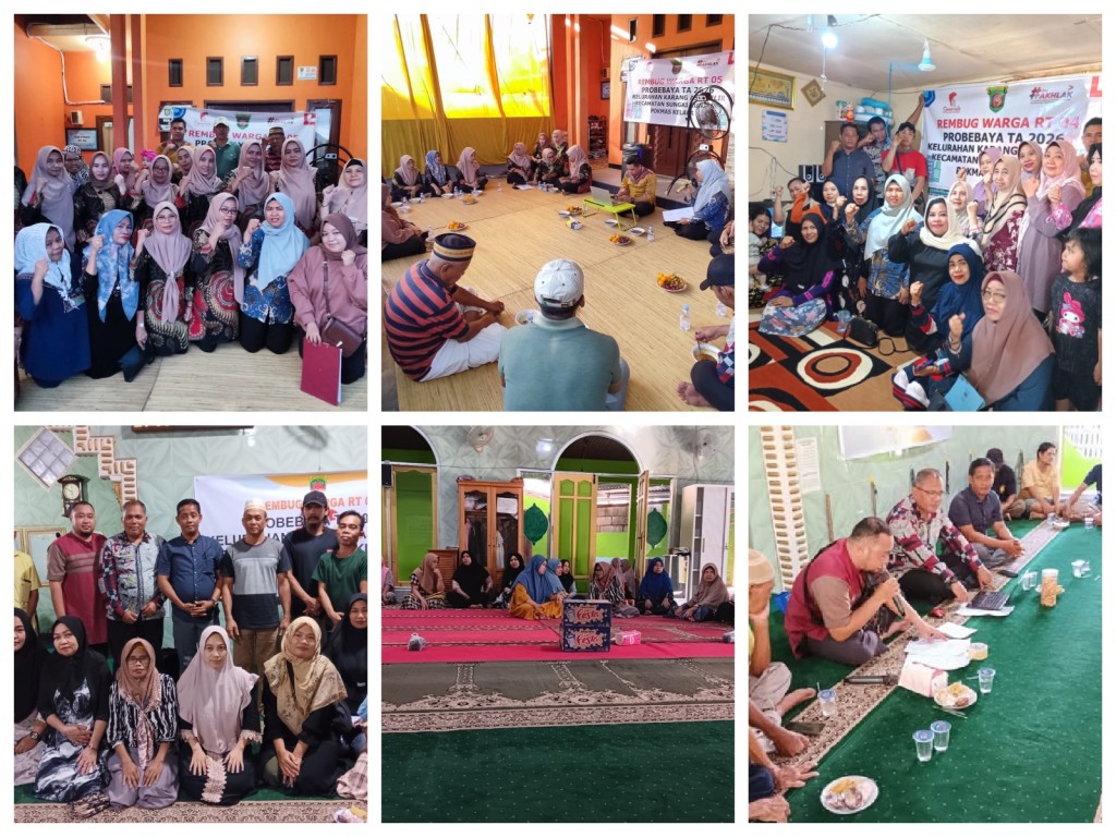 Pelaksanaan Rembug Warga Probebaya TA. 2026 di RT. 04, 05 dan 06 Kelurahan Karang Asam Ilir
