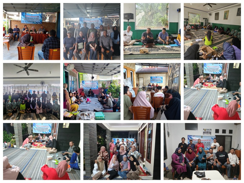Pelaksanaan Rembug Warga Probebaya TA. 2026 di RT. 13, 23, 24, 25, 27 dan 29 Kelurahan Karang Asam Ilir