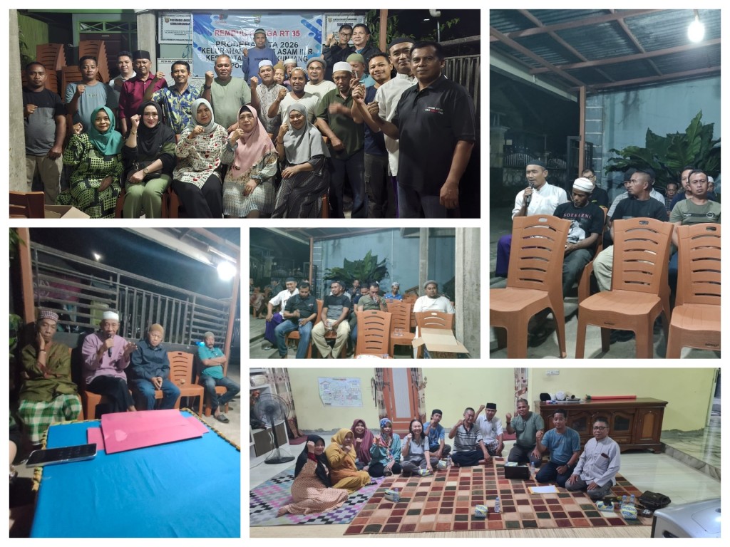 Pelaksanaan Rembug Warga Probebaya TA. 2026 di RT. 22 dan 35 Kelurahan Karang Asam Ilir