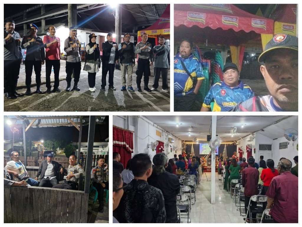 Pengamanan Malam Natal di Gereja GKII Bukit Zaitun RT. 29