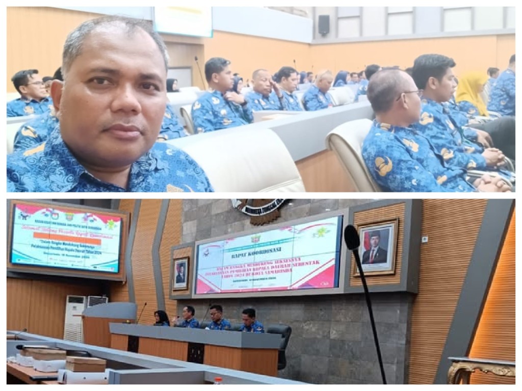 Rapat koordinasi dalam Rangka Mendukung Suksesnya Pelaksanaan Pemilihan Kepala Daerah Serentak Tahun 2024 di Kota Samarinda