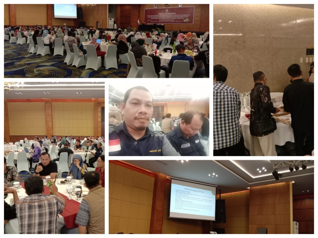 Rapat koordinasi pertanggung jawaban anggaran hari pelaksanaan pemungutan, perhitungan dan rekapitulasi hasil perhitungan suara pada pemilihan serentak tahun 2024