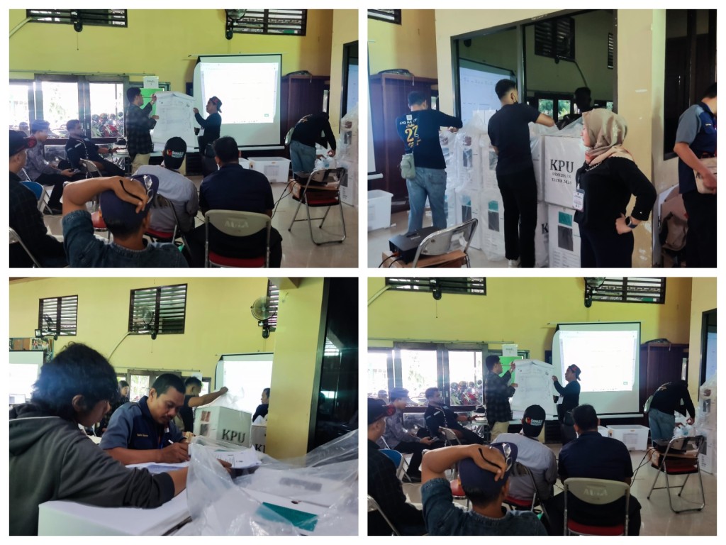 Rapat pleno rekapitulasi suara bertempat di Aula SMK Kehutanan Samarinda