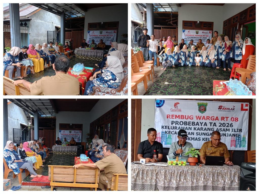 Rembug Warga di RT. 08 Kelurahan Karang Asam Ilir