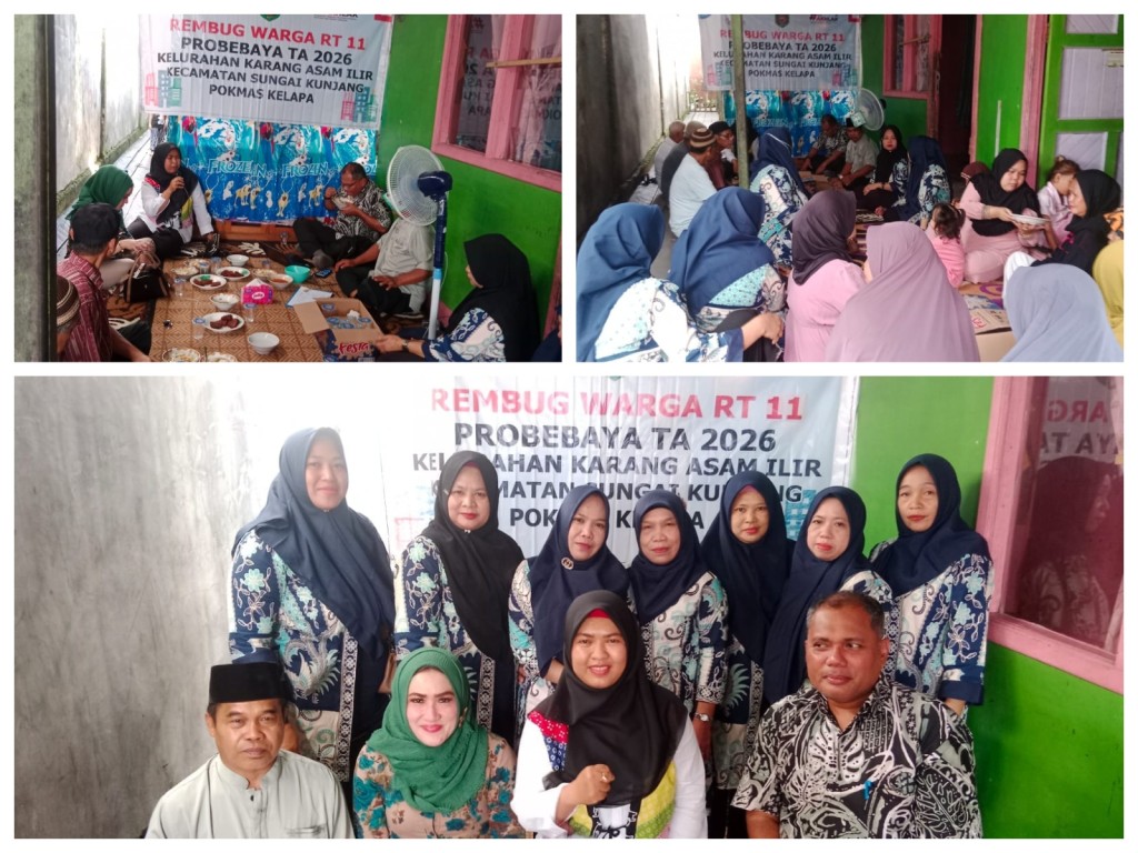 Rembug Warga di RT. 11 Kelurahan Karang Asam Ilir