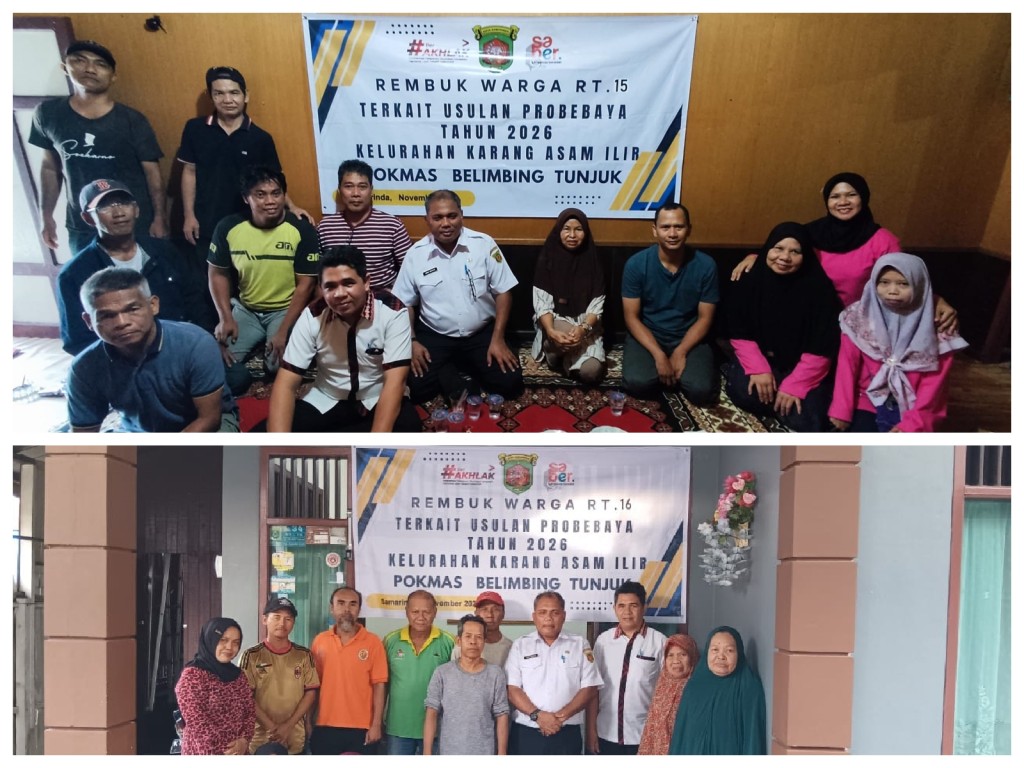 Rembug Warga di RT. 15 dan 16 Kelurahan Karang Asam Ilir