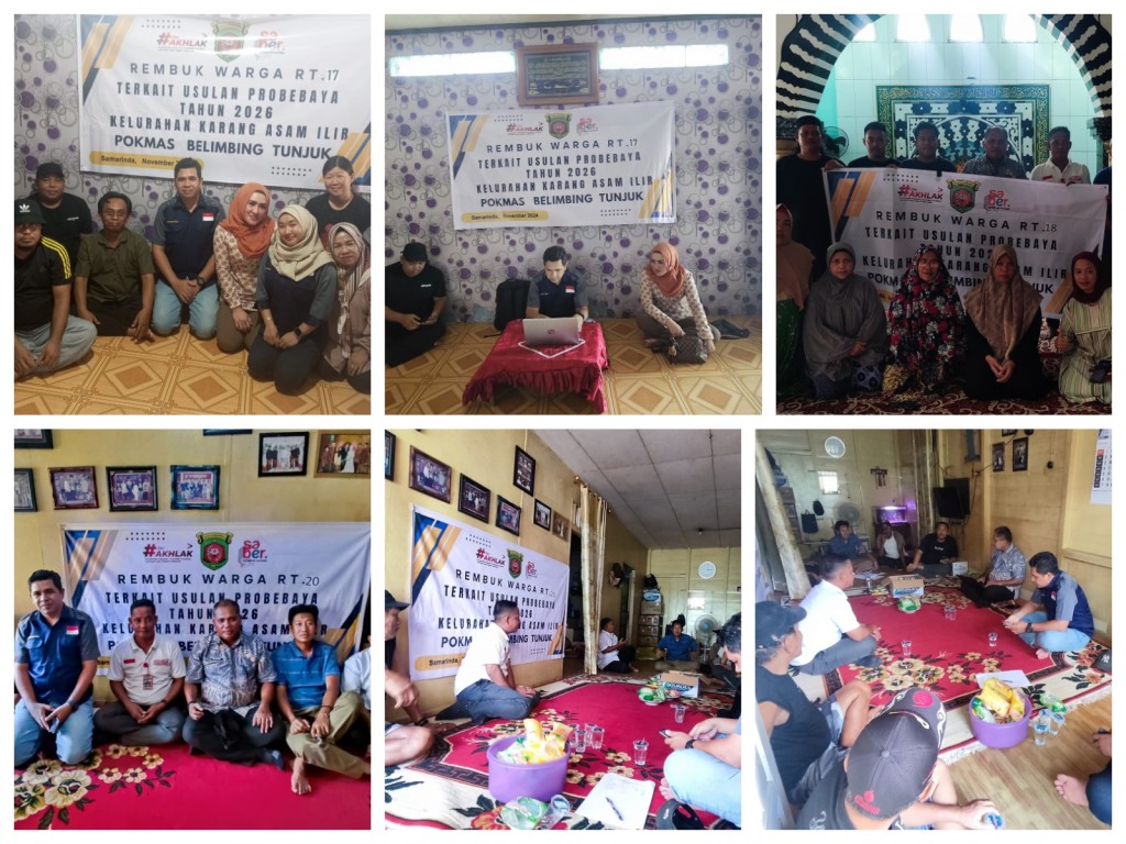 Rembug Warga di RT. 17, 18 dan 20 Kelurahan Karang Asam Ilir
