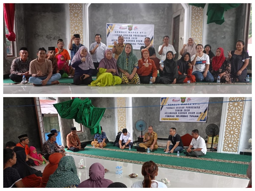 Rembug Warga di RT. 33 Kelurahan Karang Asam Ilir